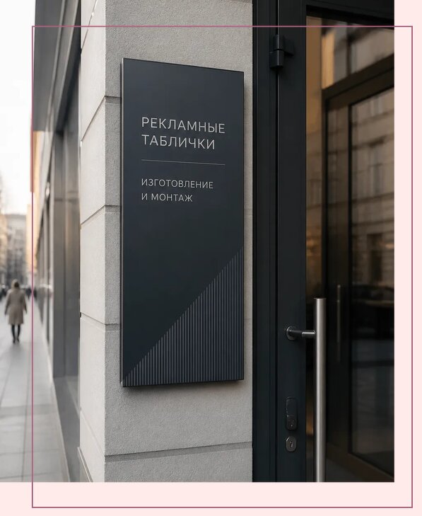 Рекламные таблички в Липецке по цене от 4677 р. | Аванза-Лпц