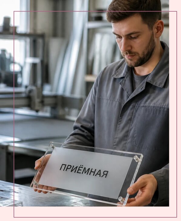 Таблички из оргстекла на заказ в Липецке от 4054 р. | Аванза-Лпц
