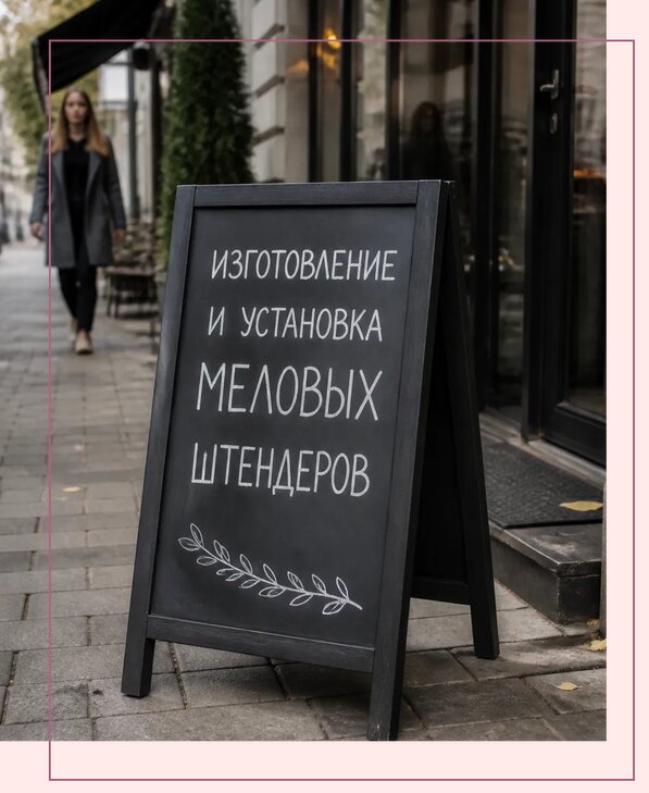 Меловые штендеры в Липецке по цене от 6756 р. | Аванза-Лпц